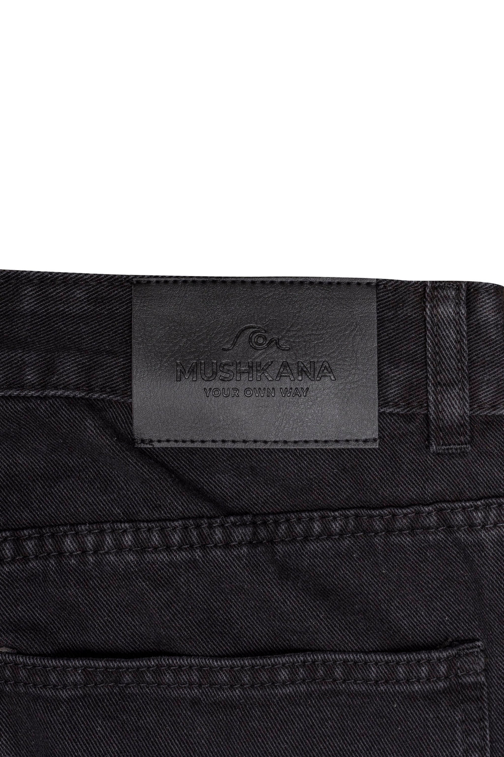 Jean Negro Lavado Corte Chill - detalle 5