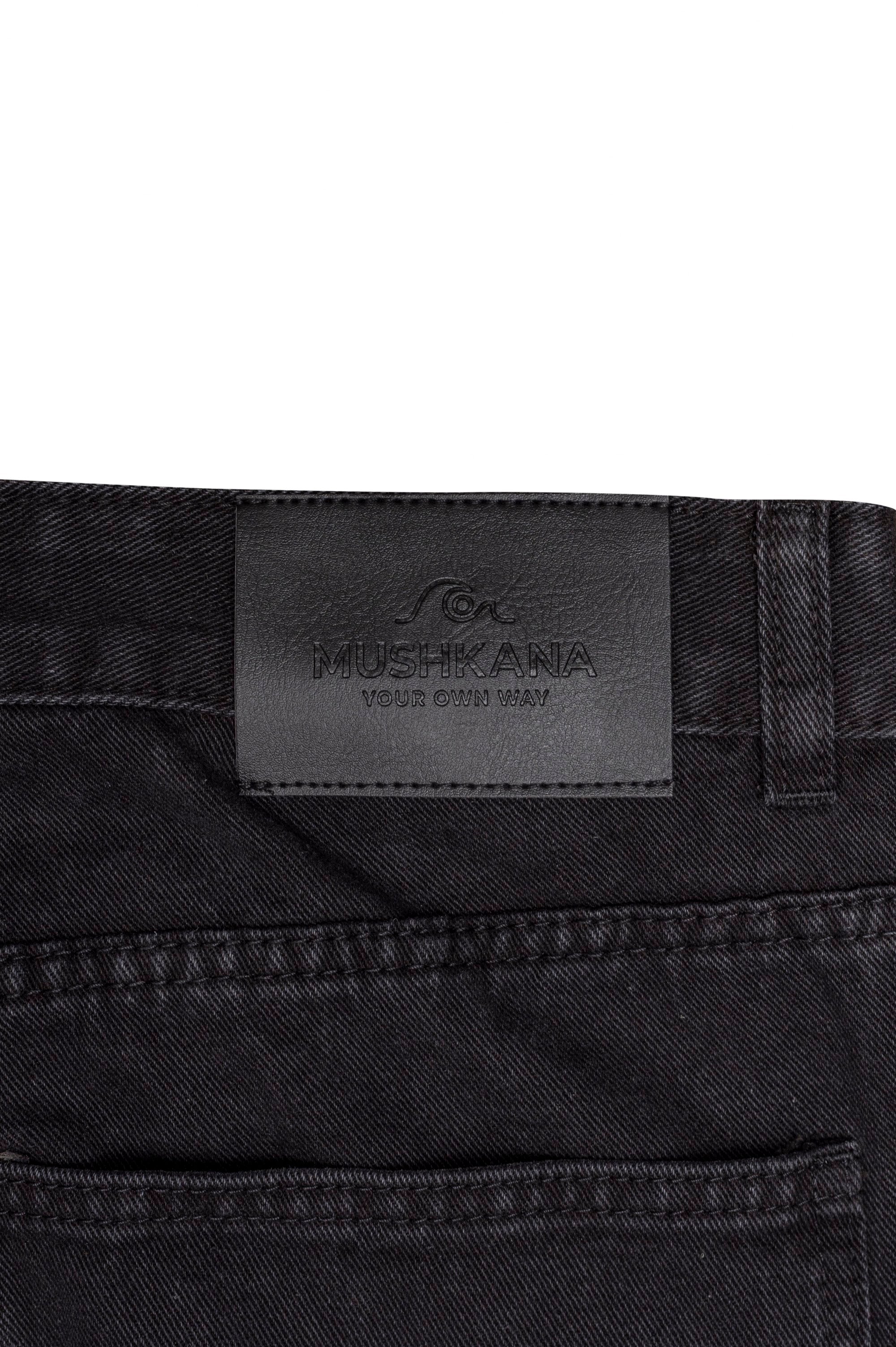 Jean Negro Lavado Corte Chill - detalle 5