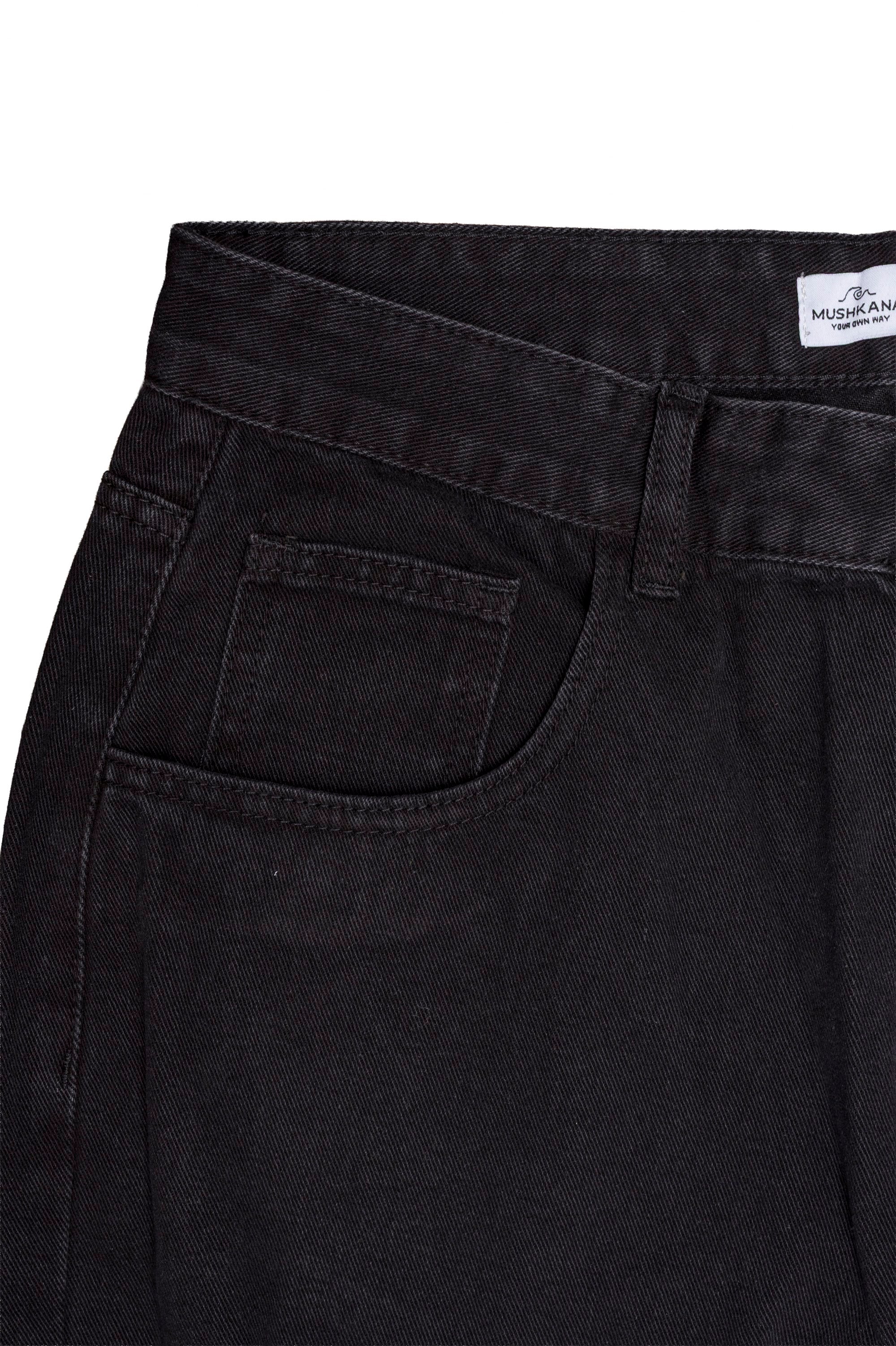 Jean Negro Lavado Corte Chill - detalle 4