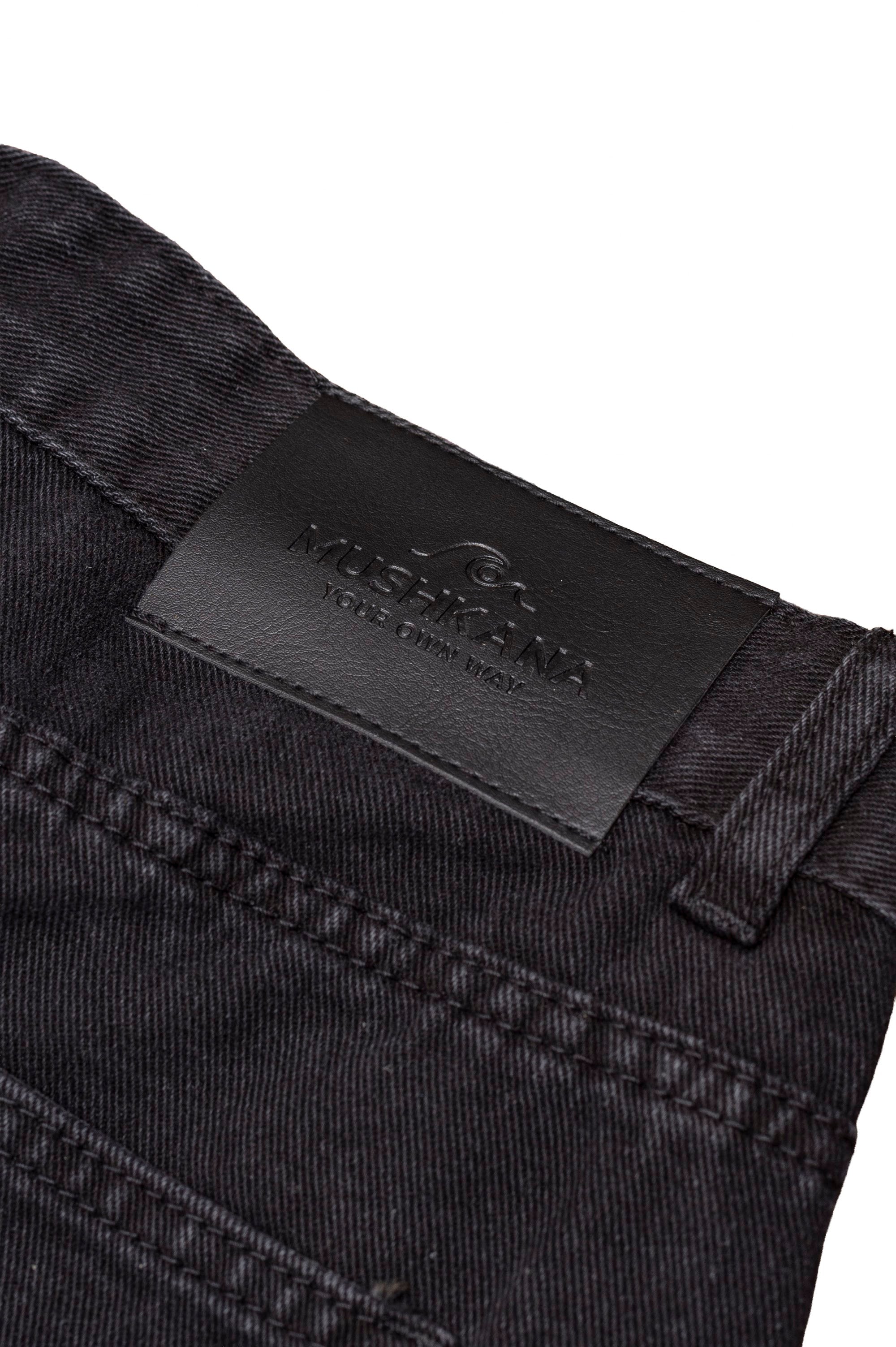 Jean Negro Lavado Corte Chill - detalle 6