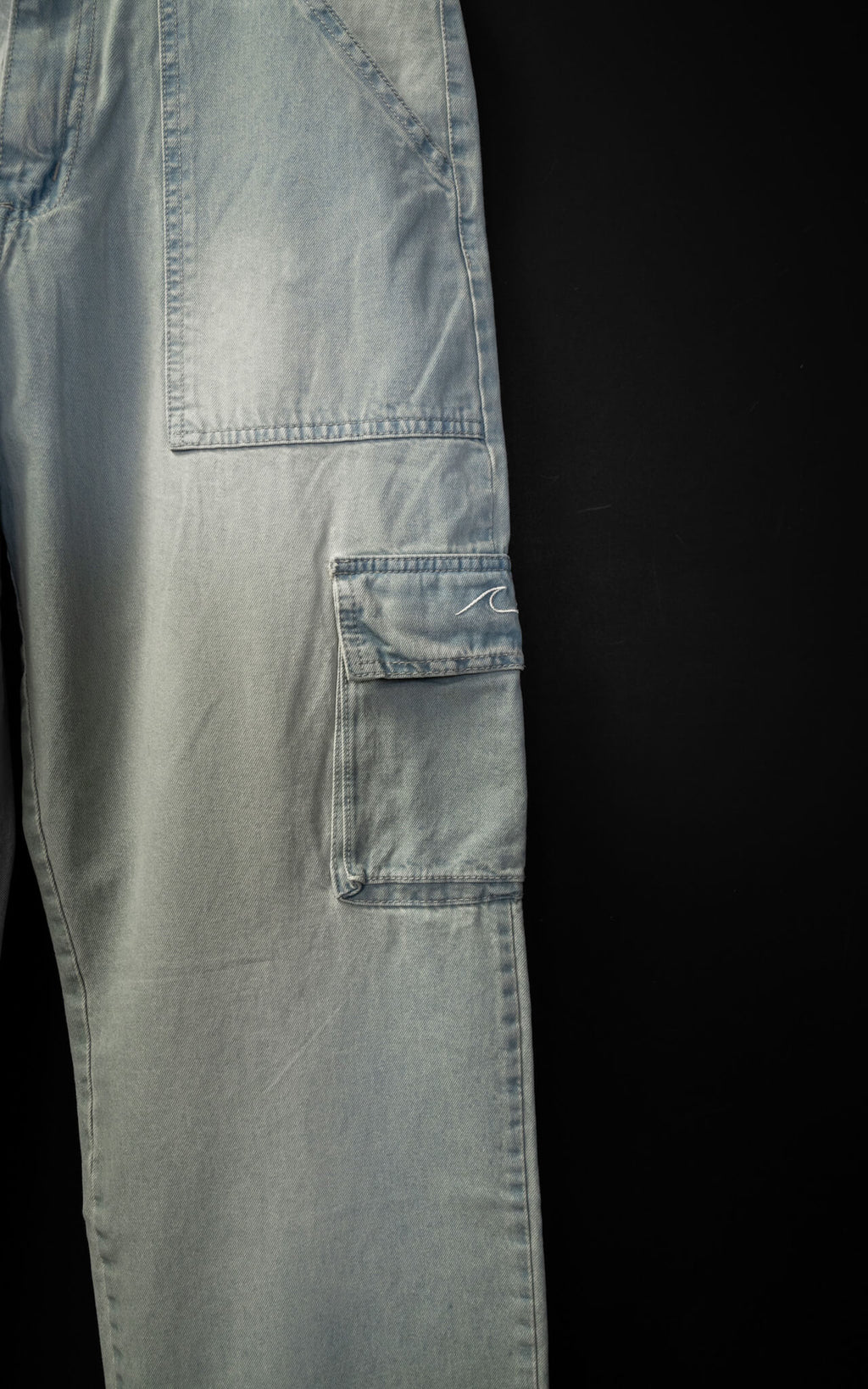 Pantalón Cargo Denim Light
