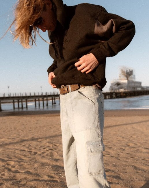 Pantalón Cargo Denim Light