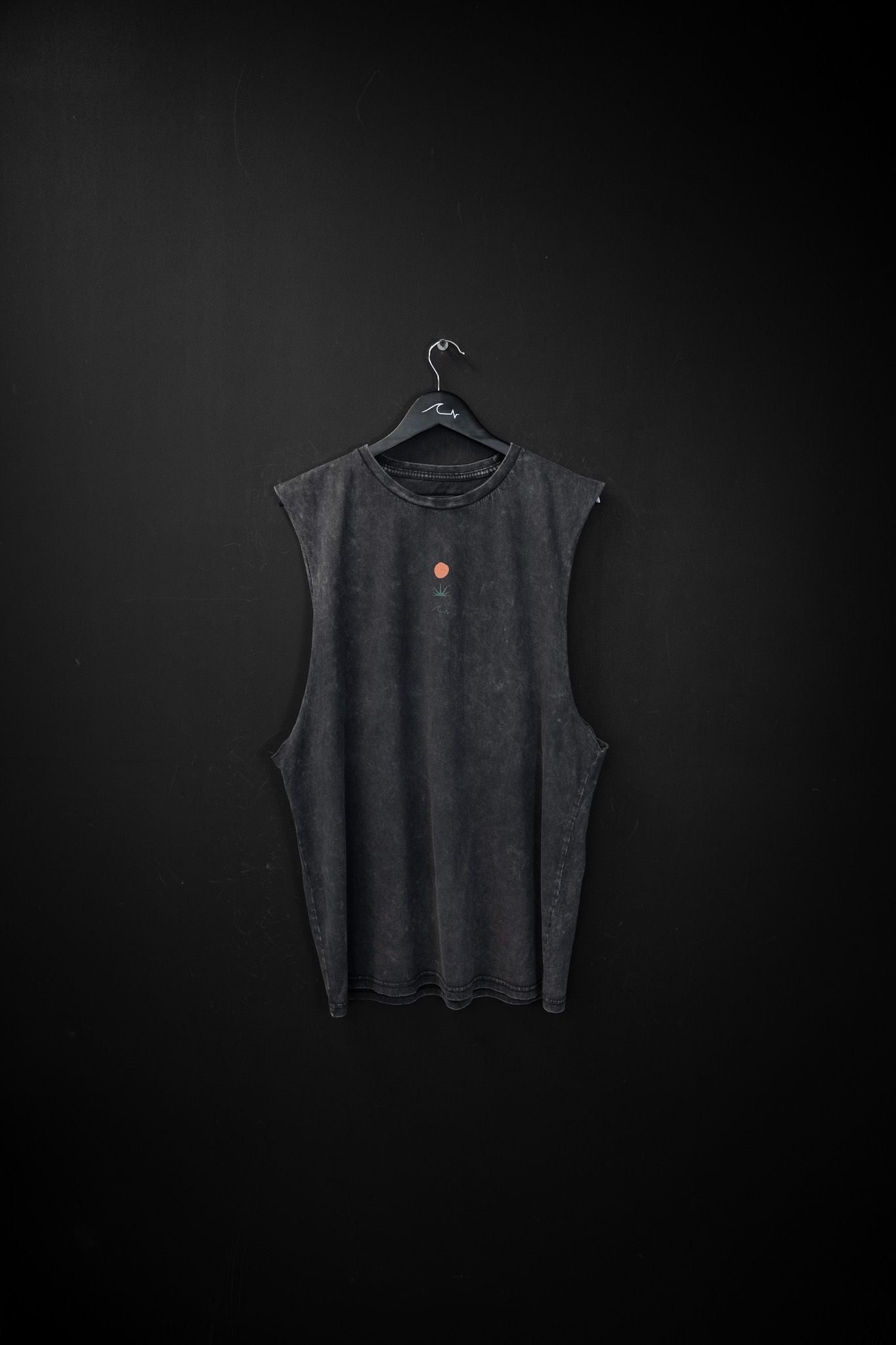 Musculosa Humahuaca Black Washed