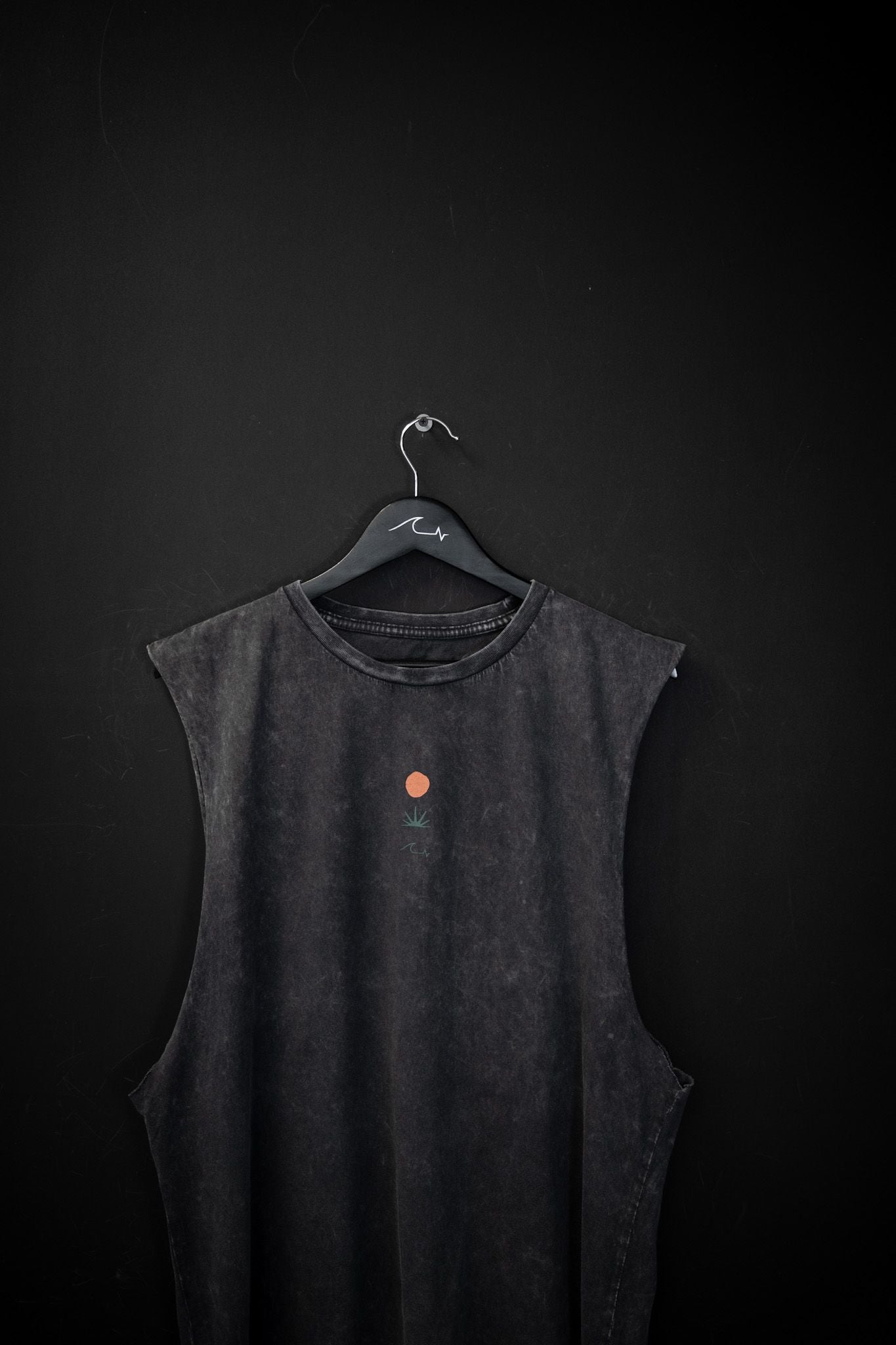 Musculosa Humahuaca Black Washed