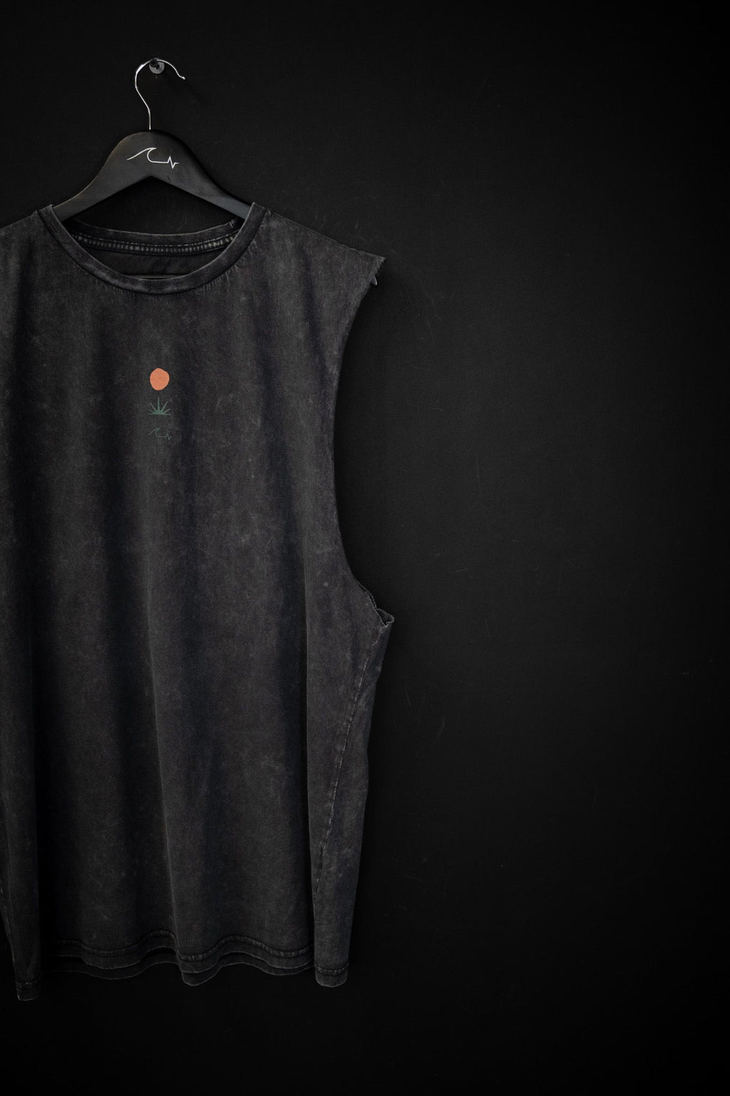 Musculosa Humahuaca Black Washed