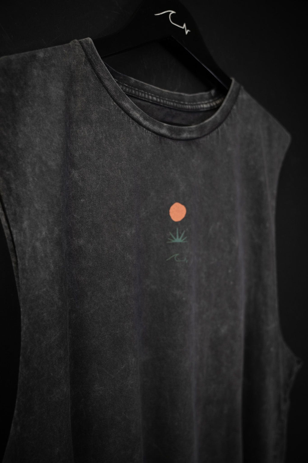 Musculosa Humahuaca Black Washed