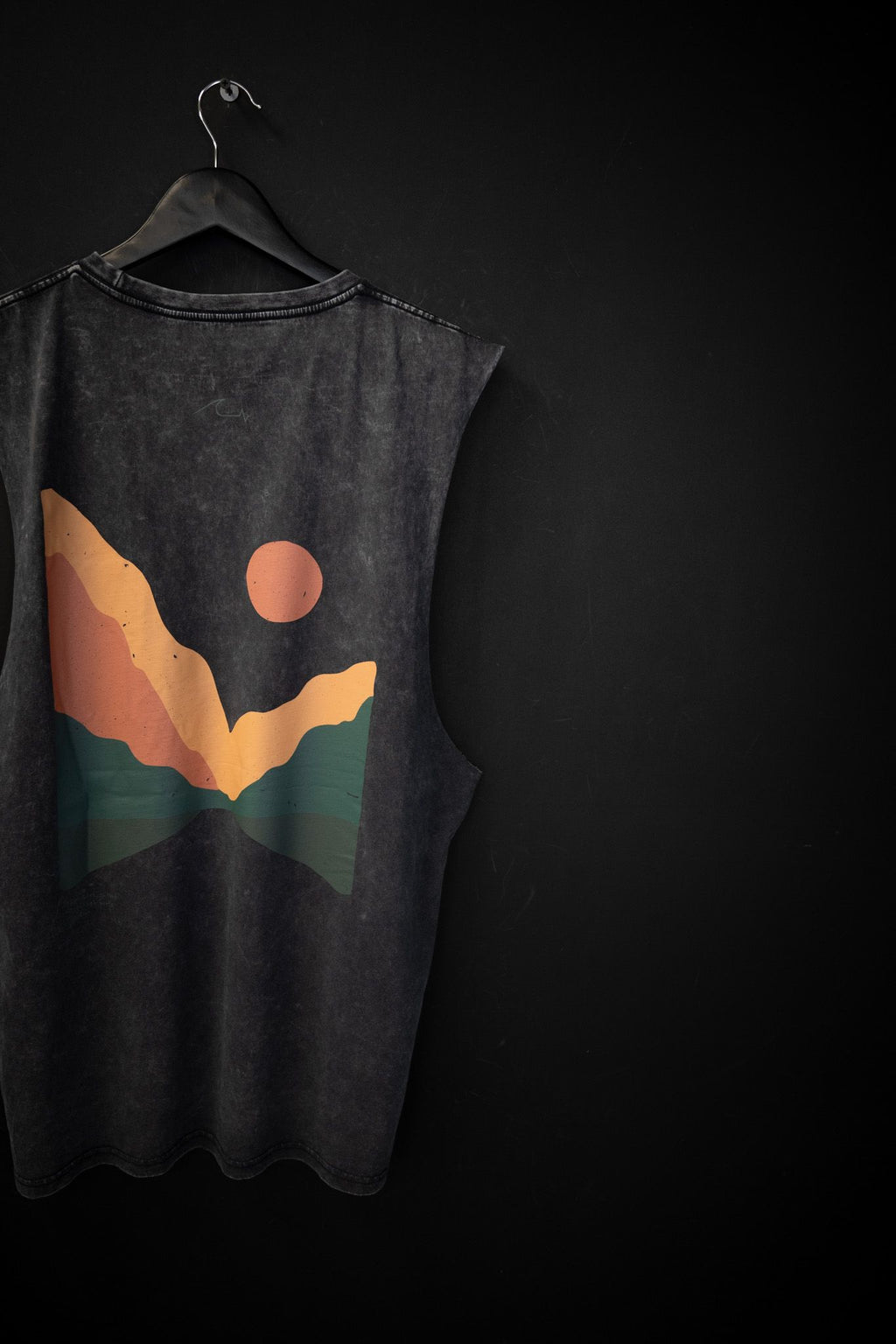 Musculosa Humahuaca Black Washed