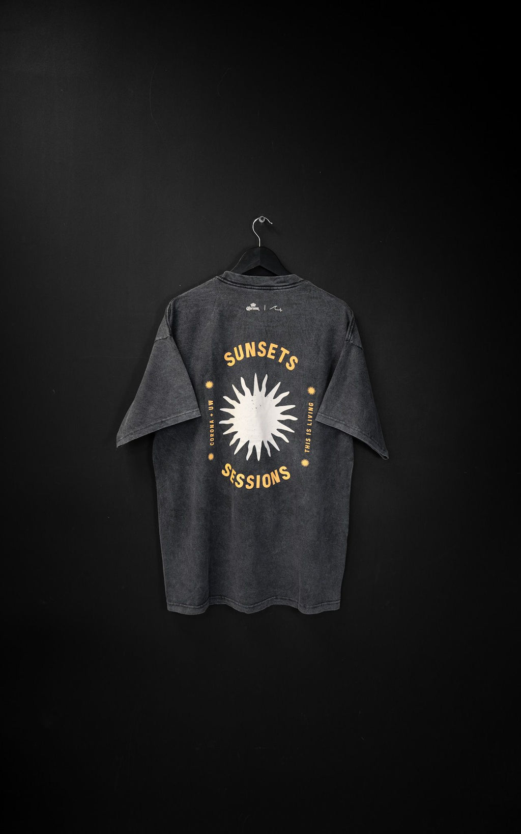 Remera Oversize Sunset Corona Festival Washed de