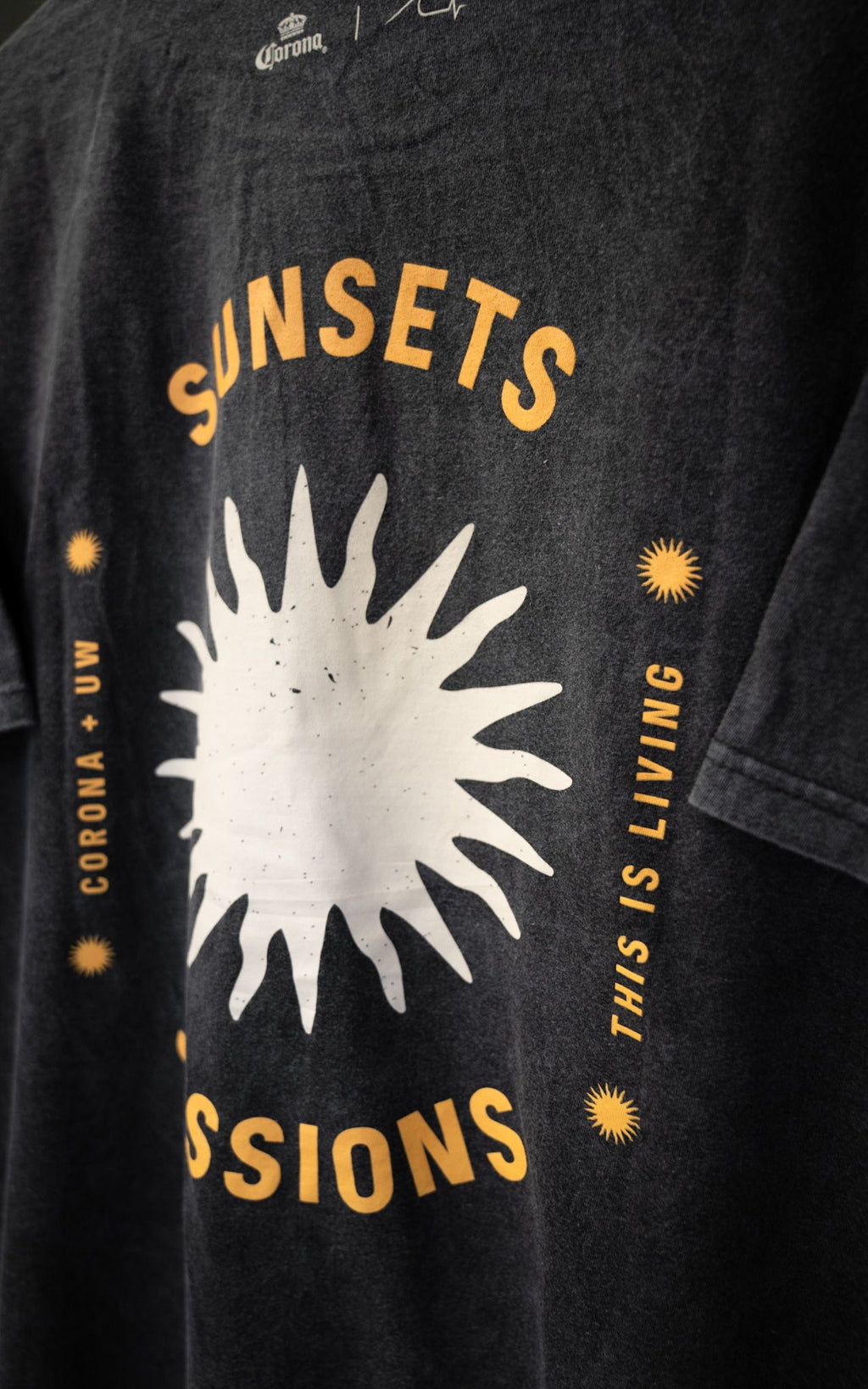 Remera Oversize Sunset Corona Festival Washed de