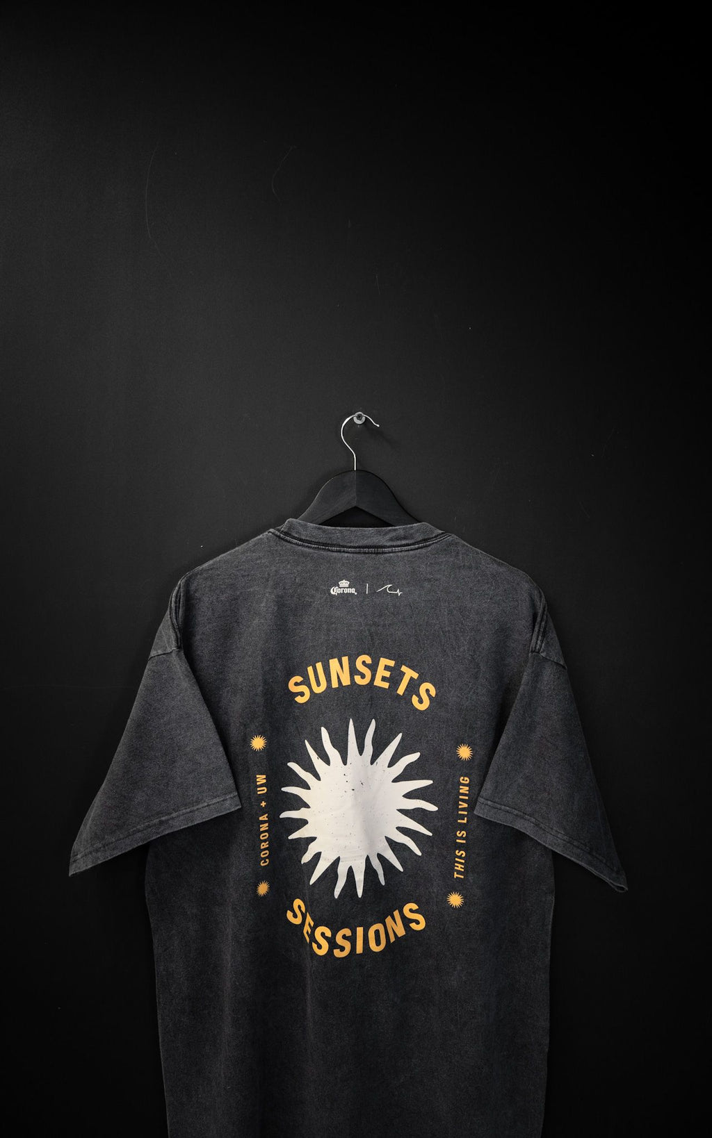 Remera Oversize Sunset Corona Festival Washed de