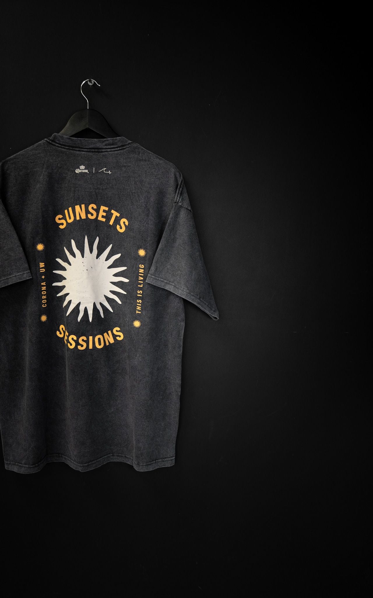 Remera Oversize Sunset Corona Festival Washed de