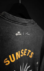 Remera Oversize Sunset Corona Festival Washed de