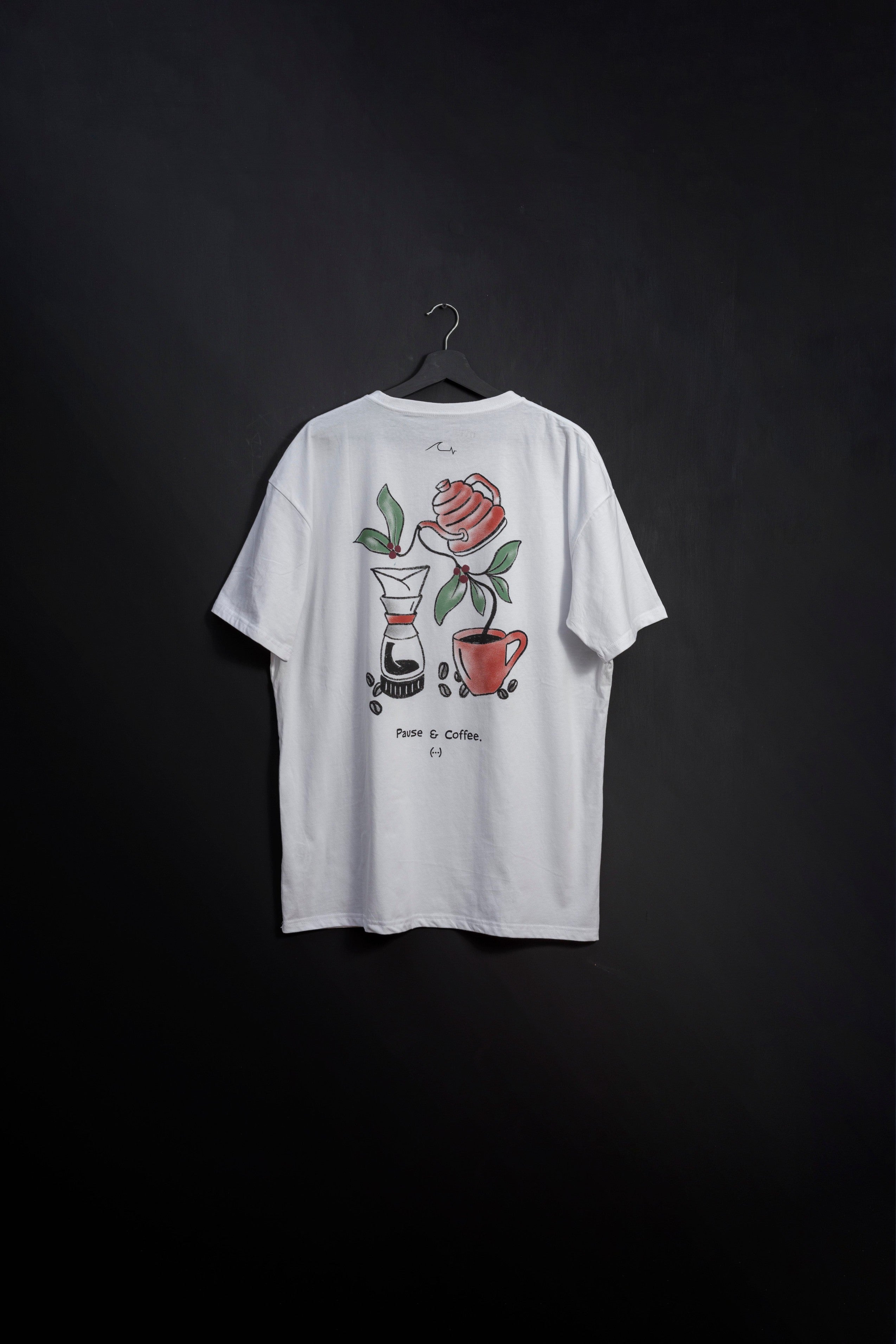 Remera Oversize Latte White