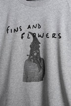 Crew Flowers Gris Melange new