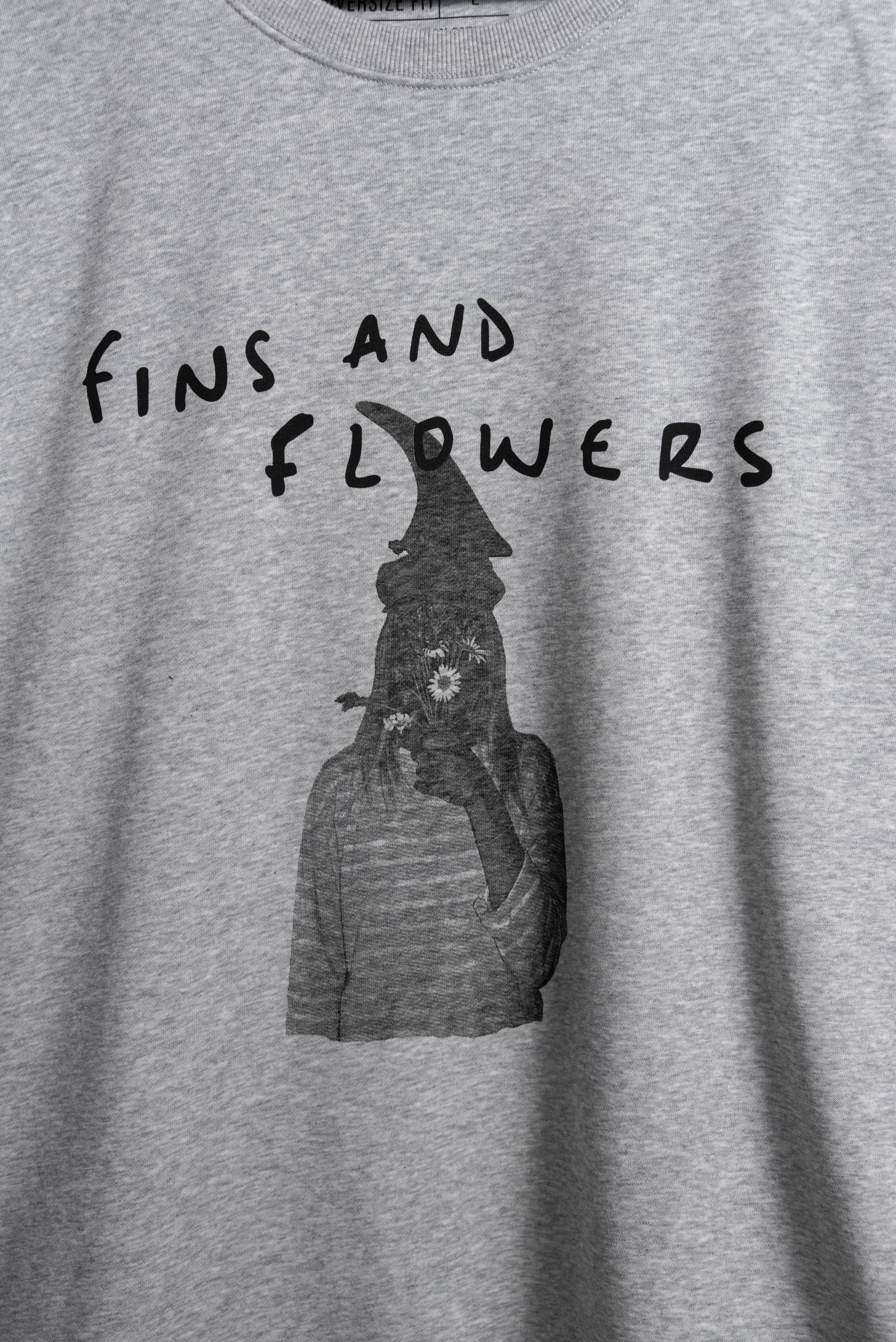 Crew Flowers Gris Melange new