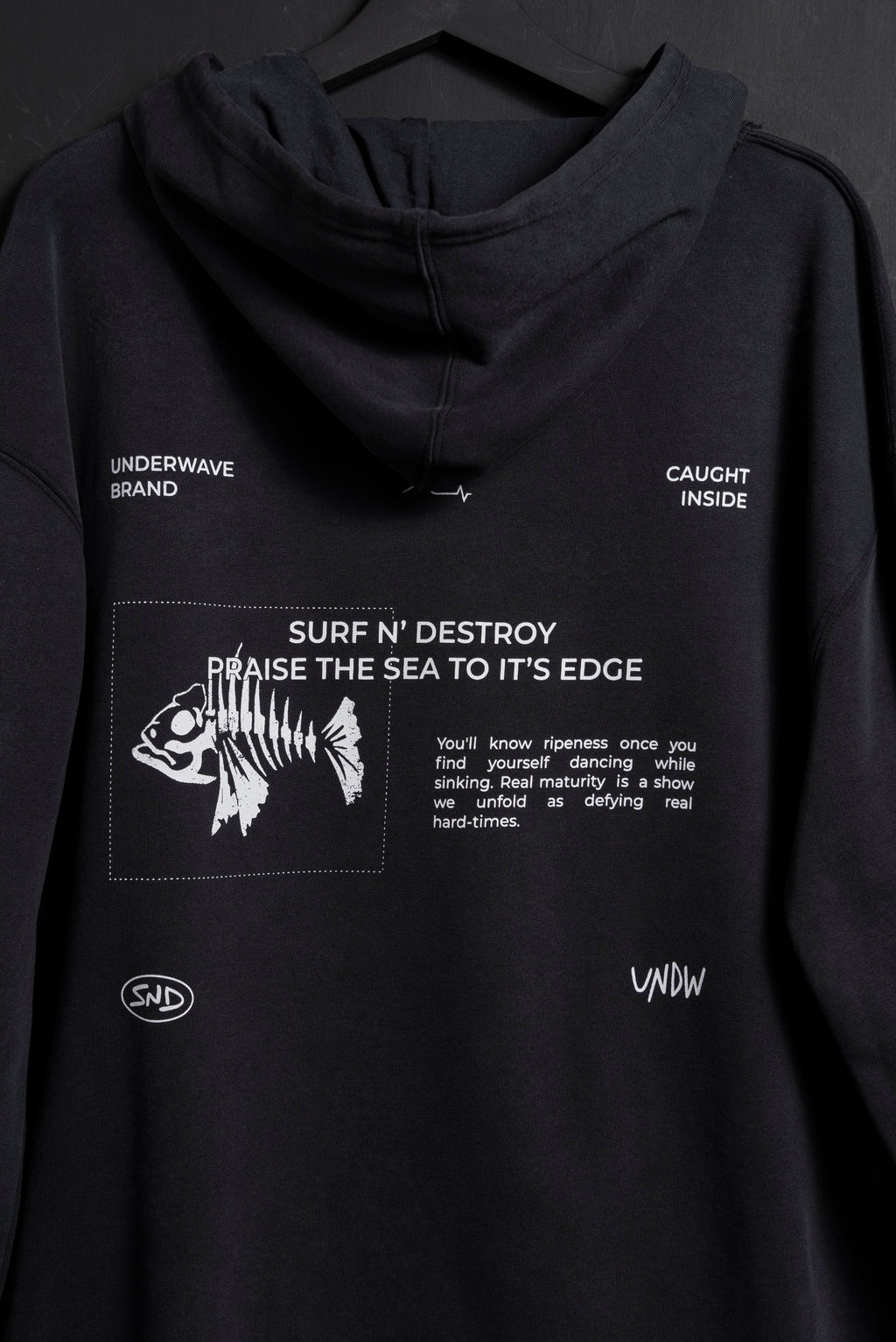 Hoodie Pez Black Washed new