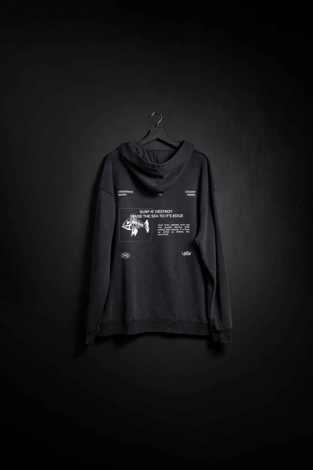 Hoodie Pez Black Washed new