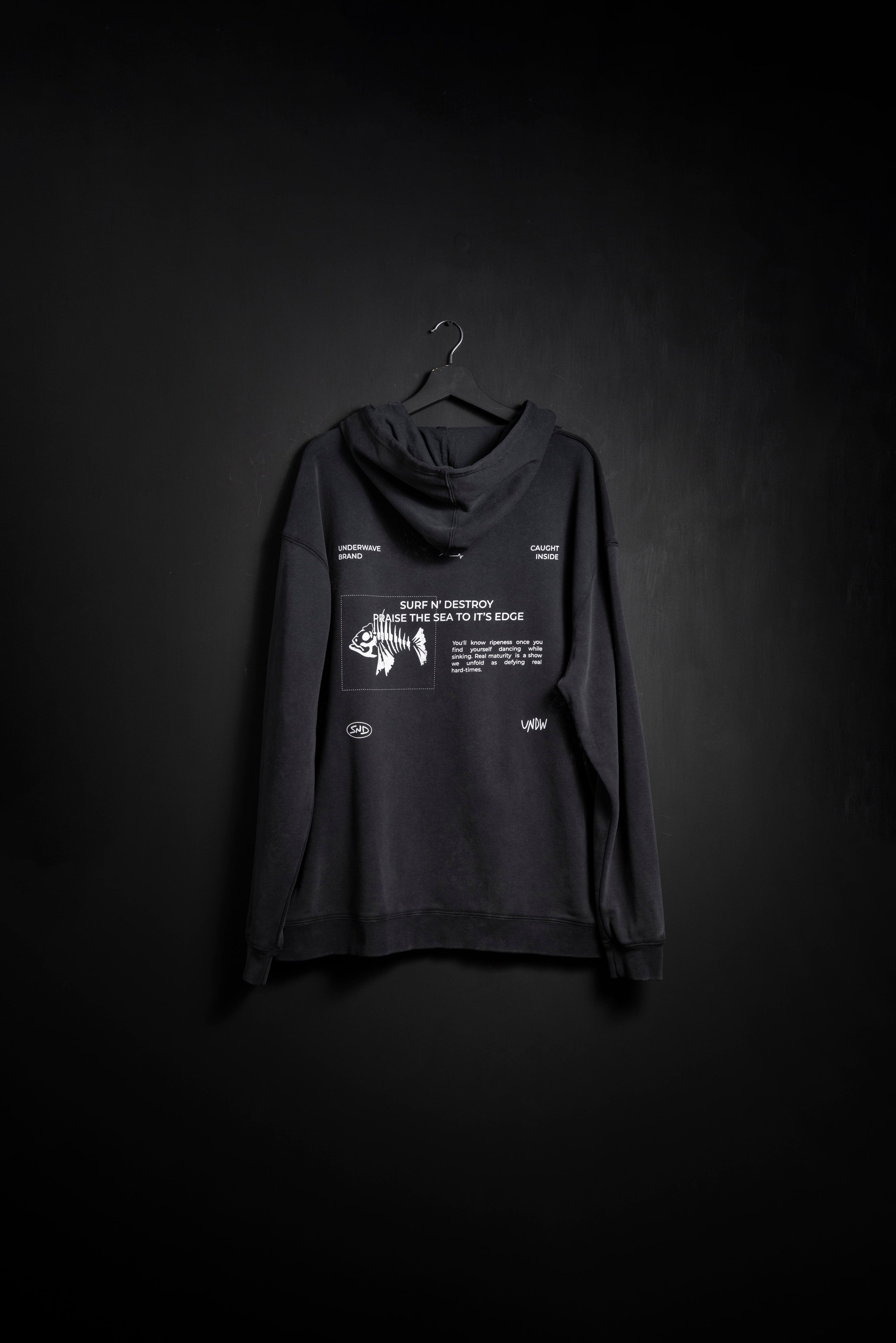 Hoodie Pez Black Washed new