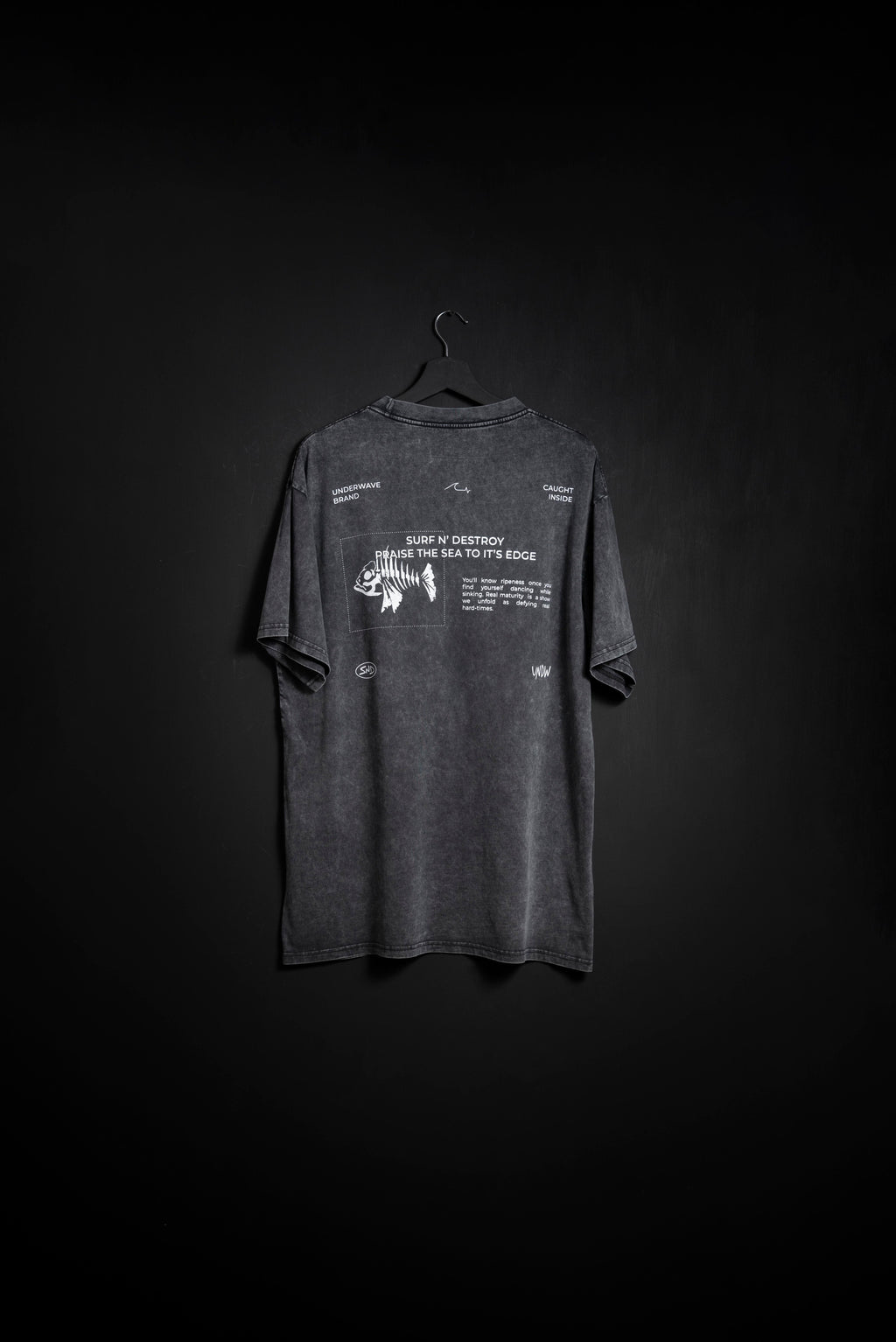 Remera Oversize Pez Black Washed NEW