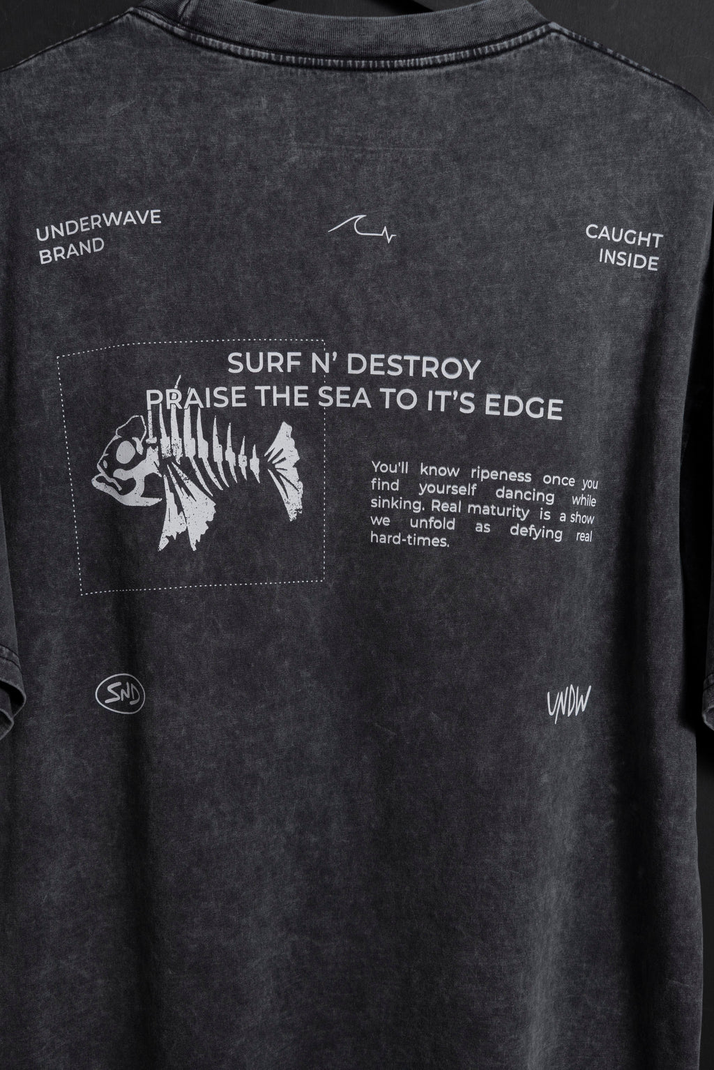 Remera Oversize Pez Black Washed NEW