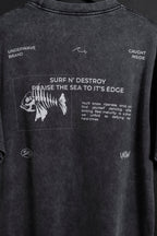 Remera Oversize Pez Black Washed NEW