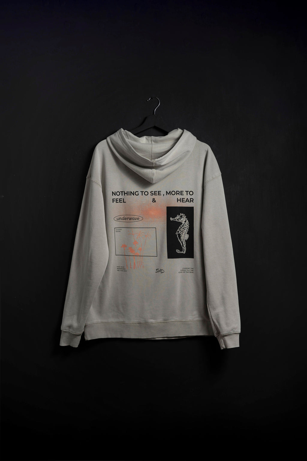 Hoodie Khaki Washed Alamos
