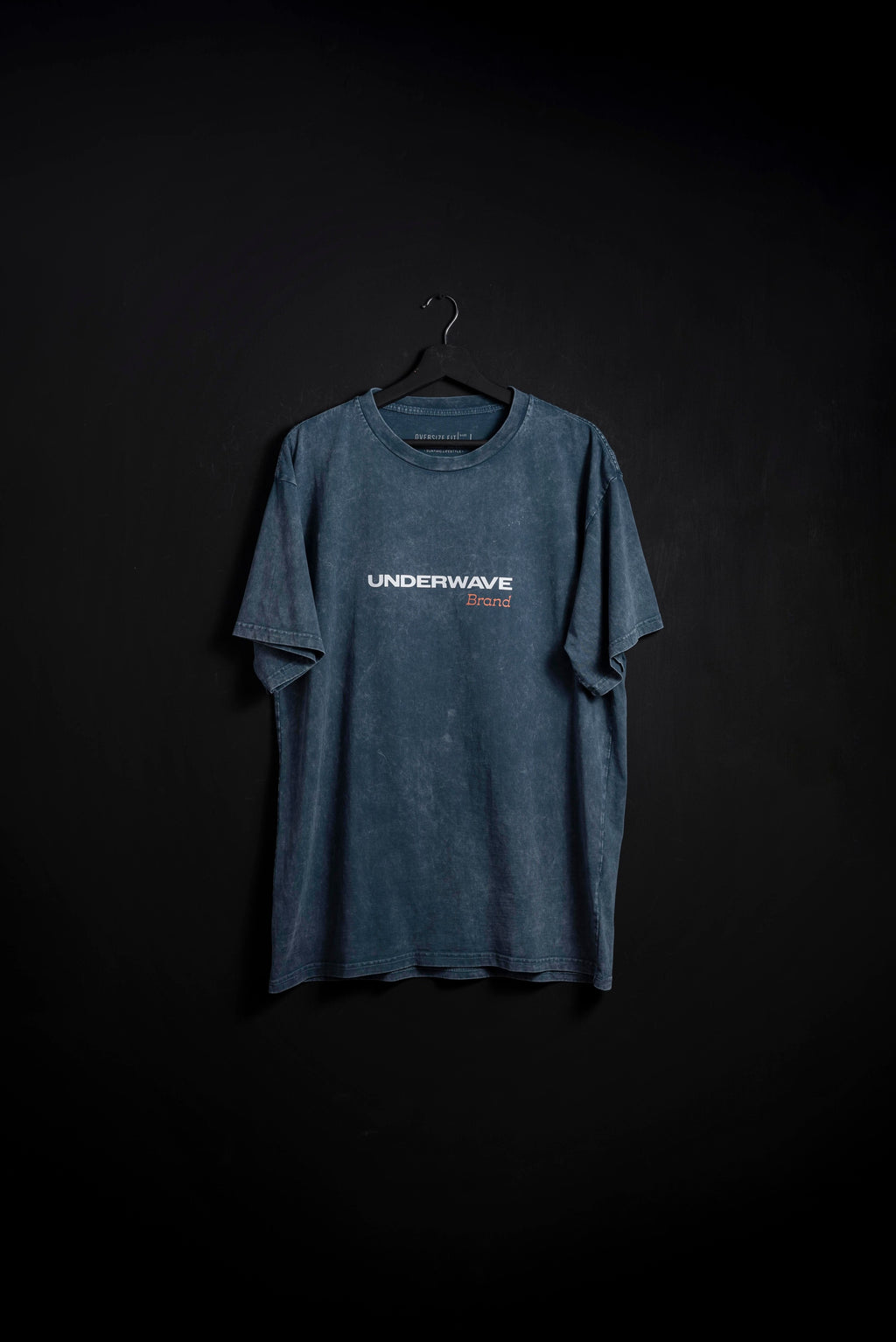 Remera Oversize Union Azul Washed new