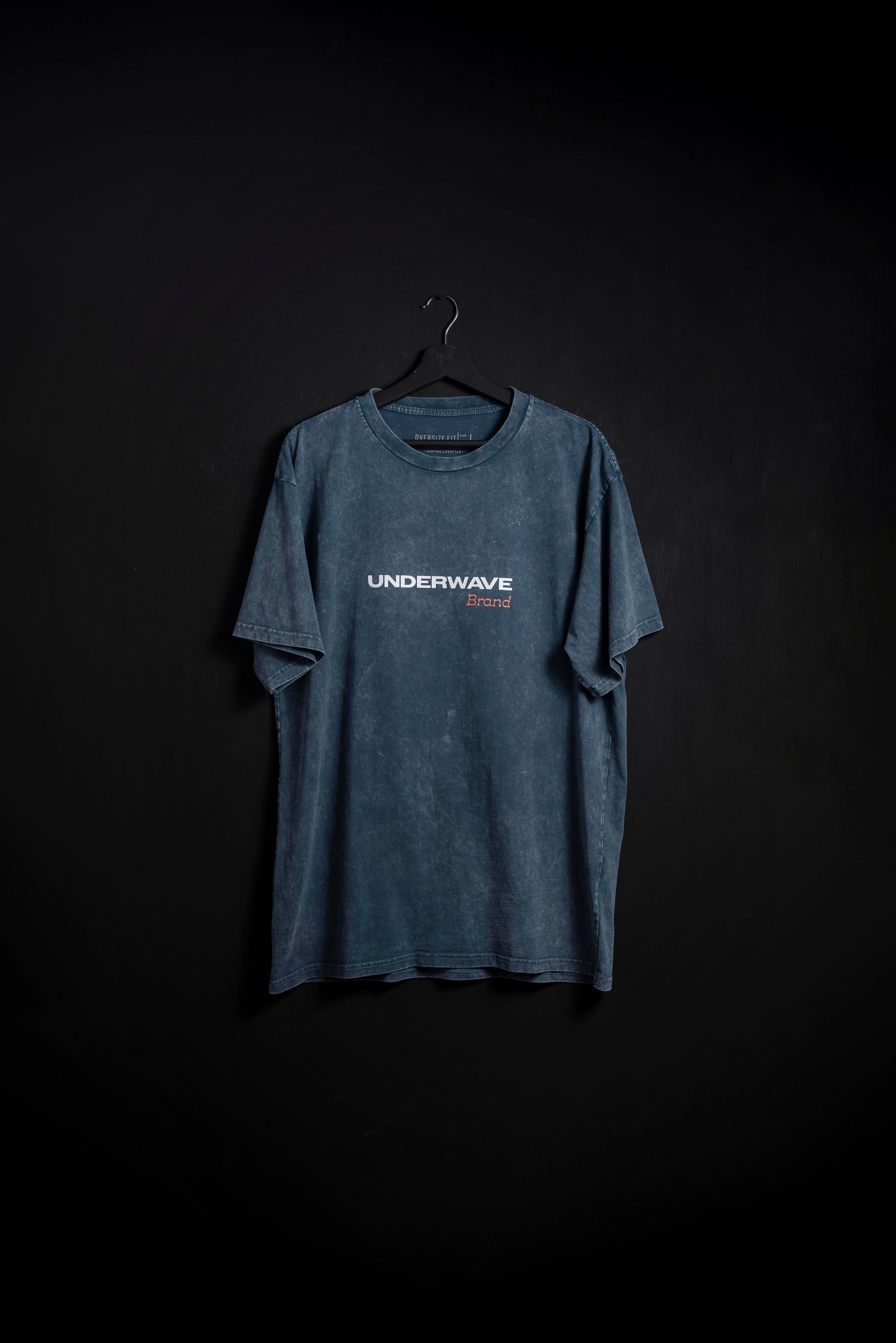 Remera Oversize Union Azul Washed new