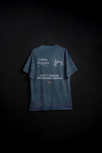 Remera Oversize Union Azul Washed new
