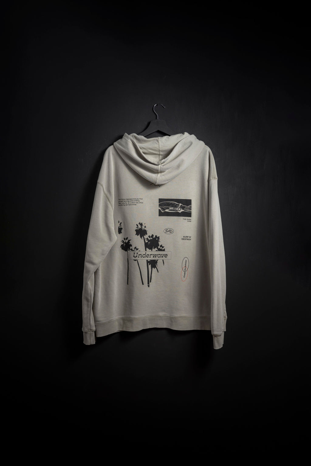 Hoodie Khaki Washed Caleta new
