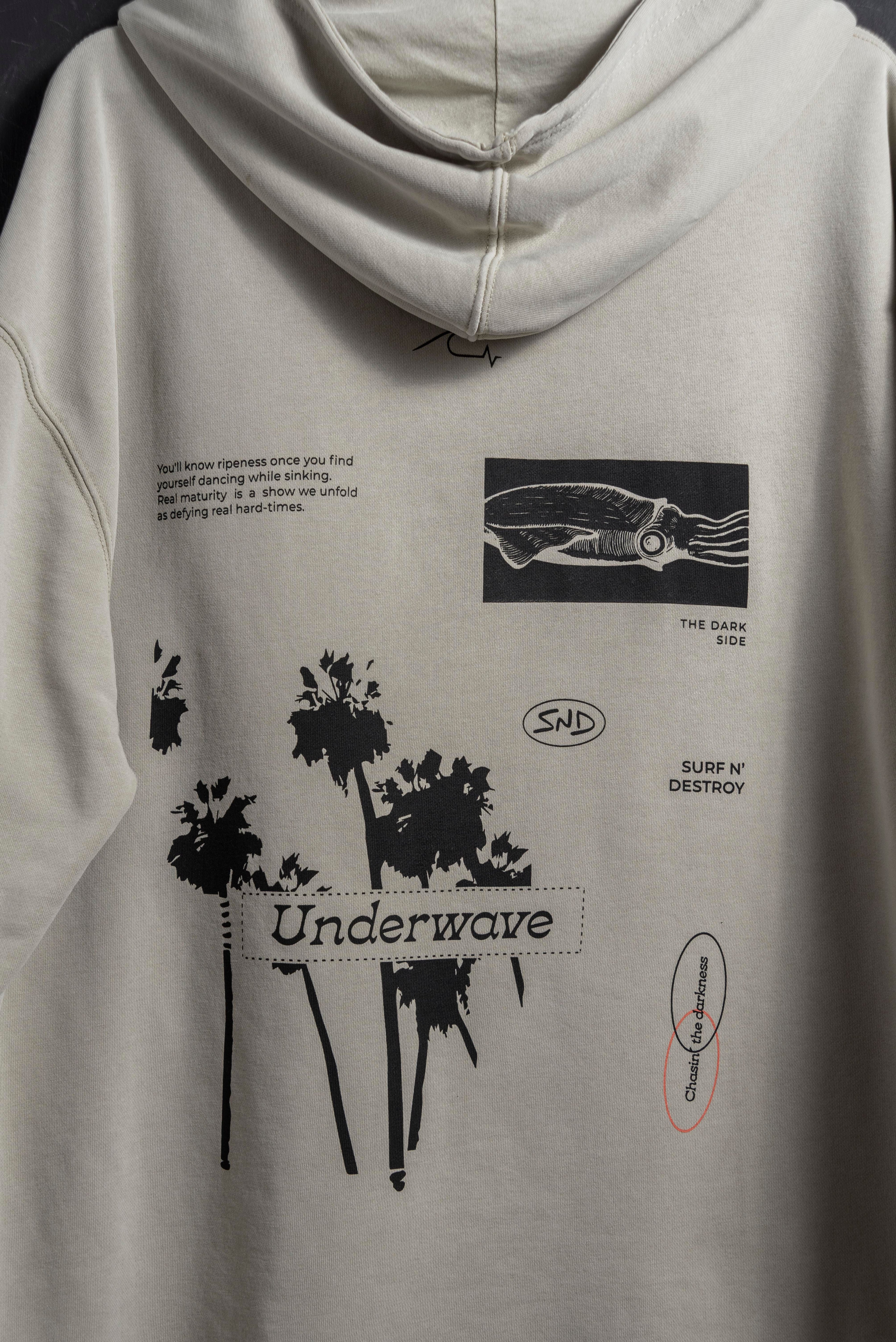 Hoodie Khaki Washed Caleta new