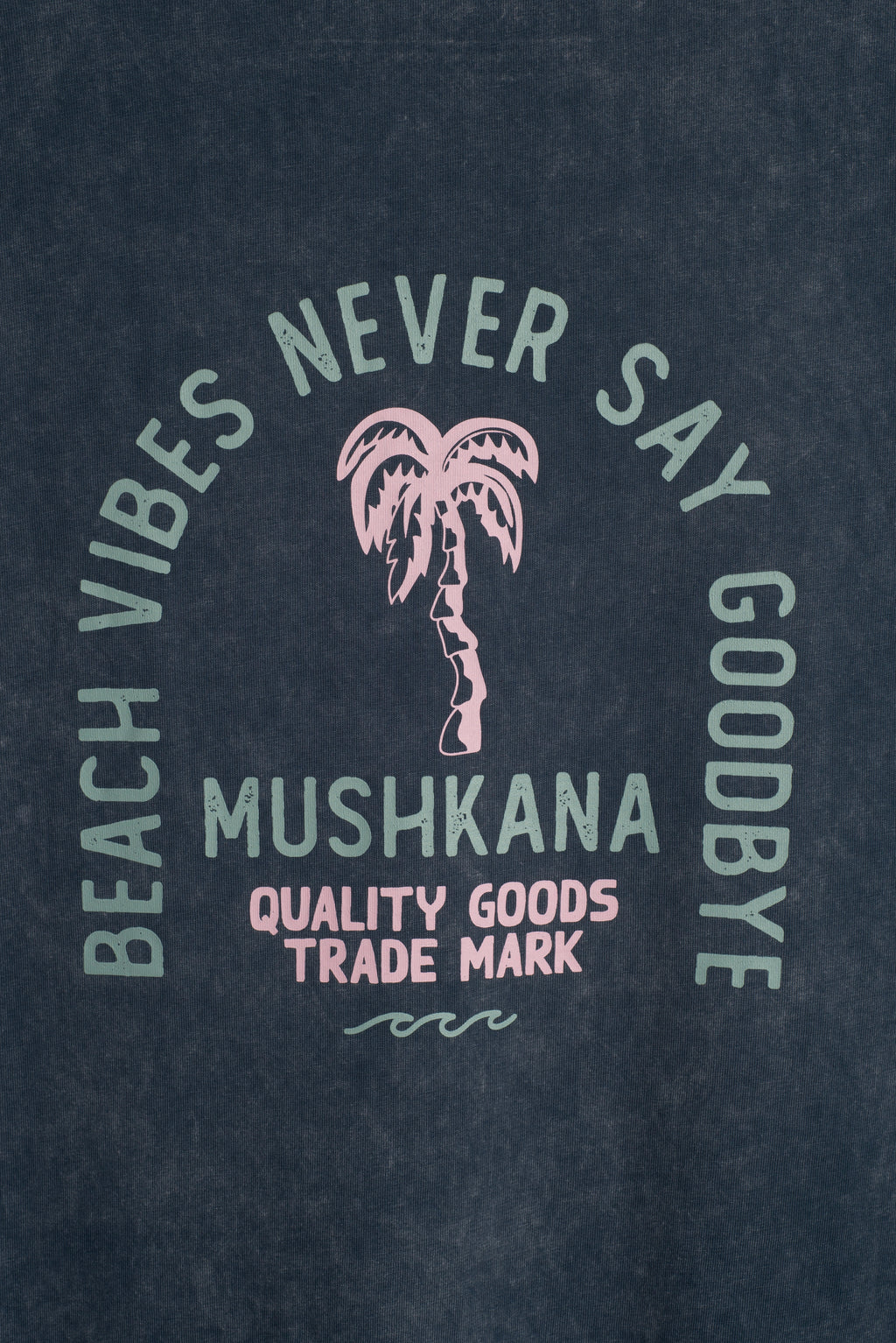 Remera Beach Vibes Oversize Blue ss