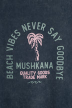 Remera Beach Vibes Oversize Blue ss
