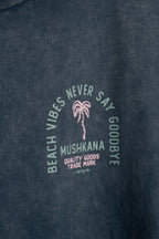 Remera Beach Vibes Oversize Blue ss