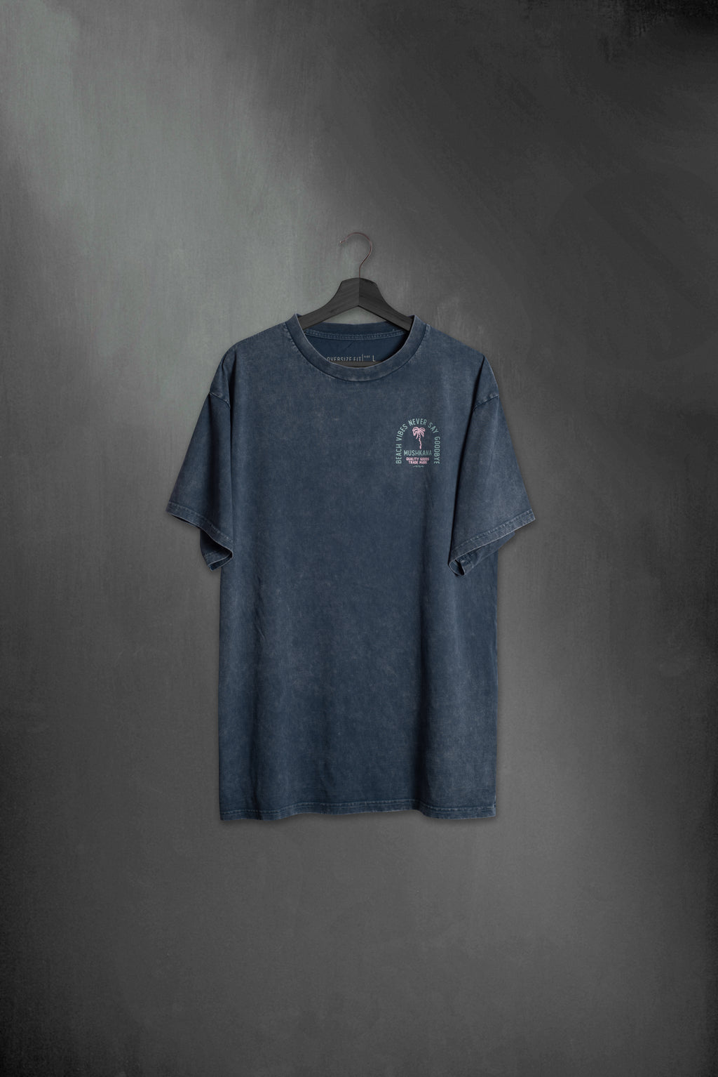 Remera Beach Vibes Oversize Blue ss