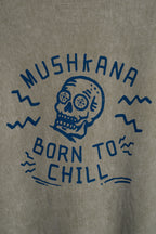 Remera Born2Chill Gris Oversize ss
