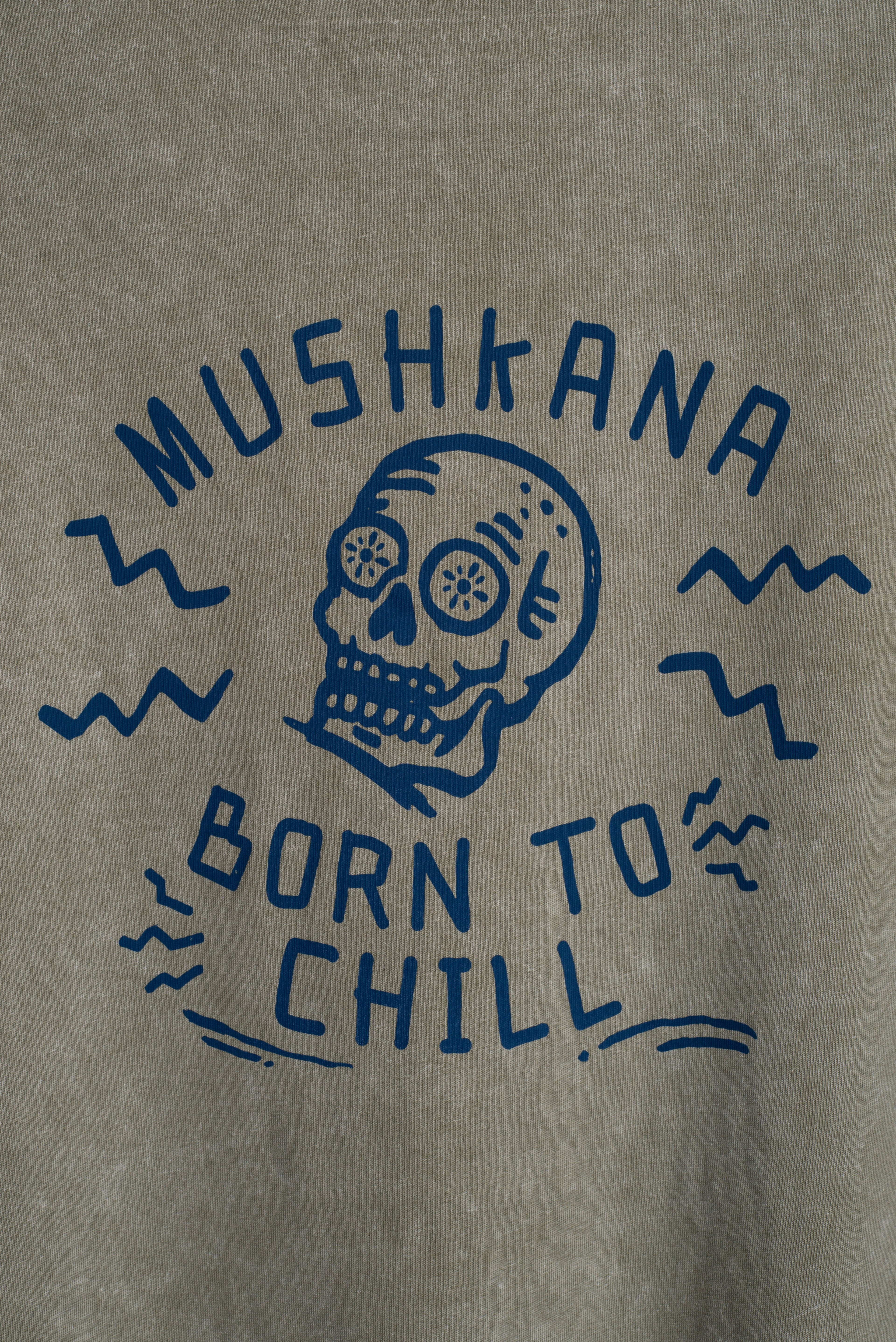 Remera Born2Chill Gris Oversize ss