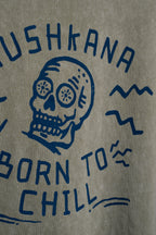 Remera Born2Chill Gris Oversize ss