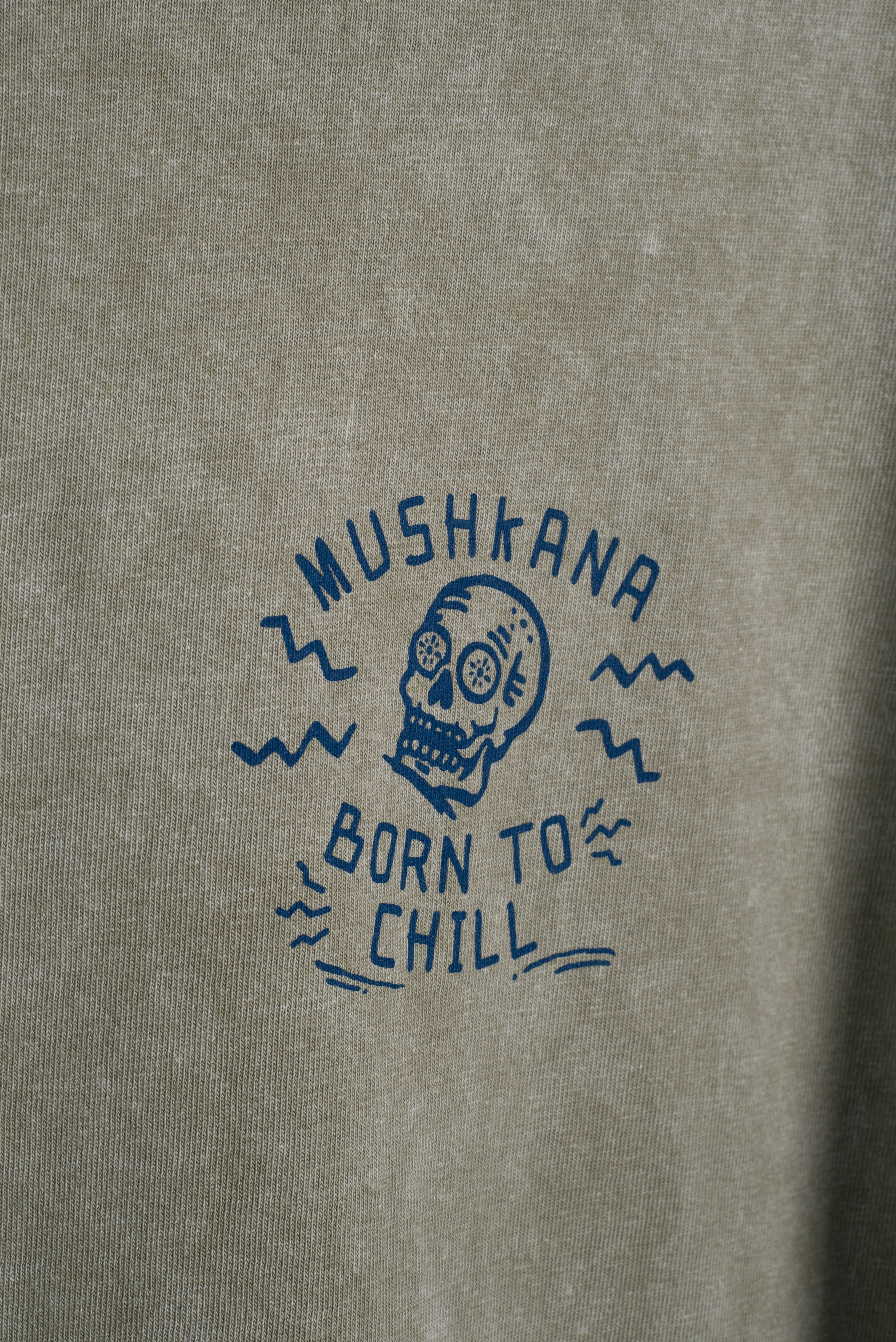 Remera Born2Chill Gris Oversize ss