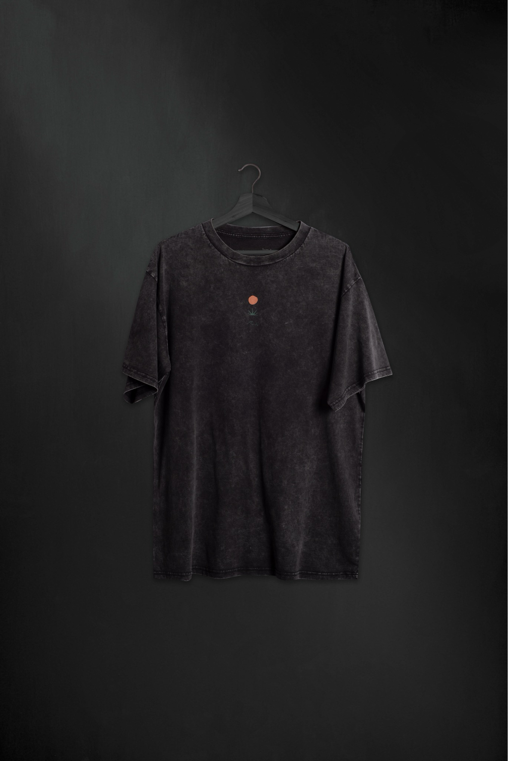 Remera Humahuaca Black Washed Oversize ss