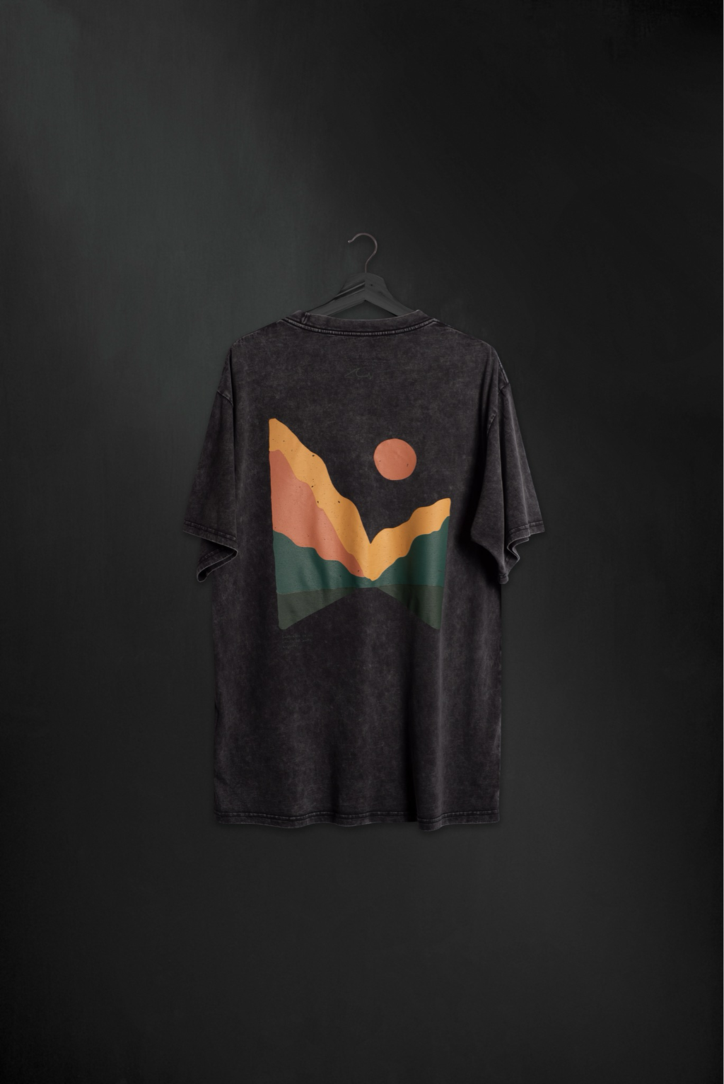 Remera Humahuaca Black Washed Oversize ss