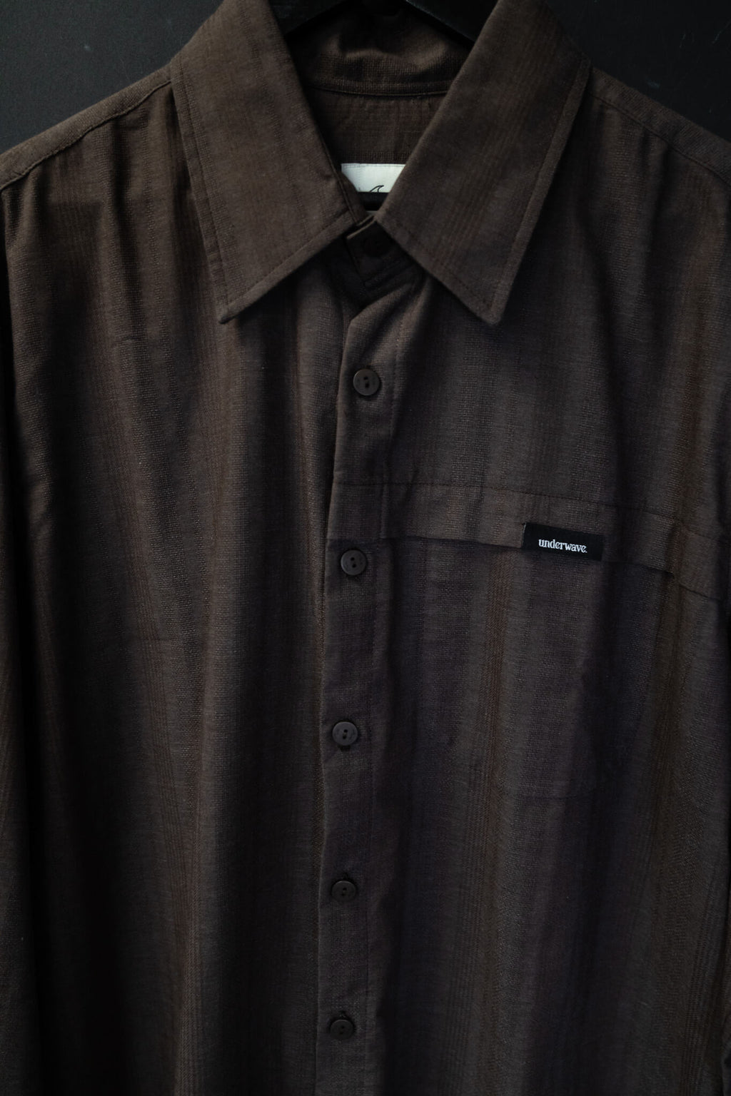 Camisa Manga Larga Checked Brown