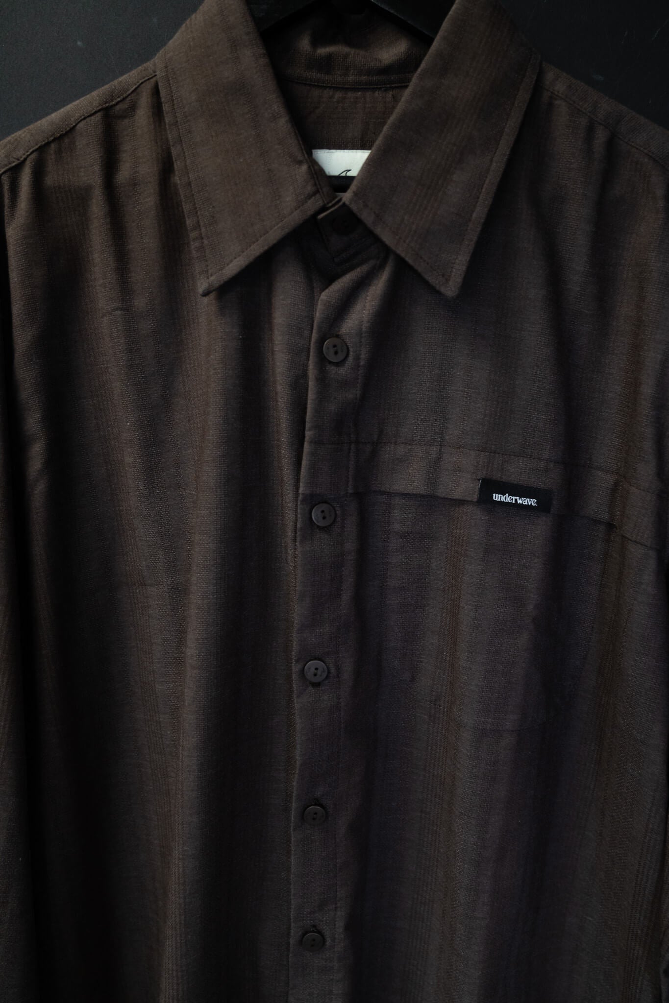 Camisa Manga Larga Checked Brown