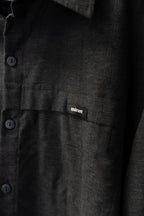 Camisa Manga Larga Gingham Gris Topo