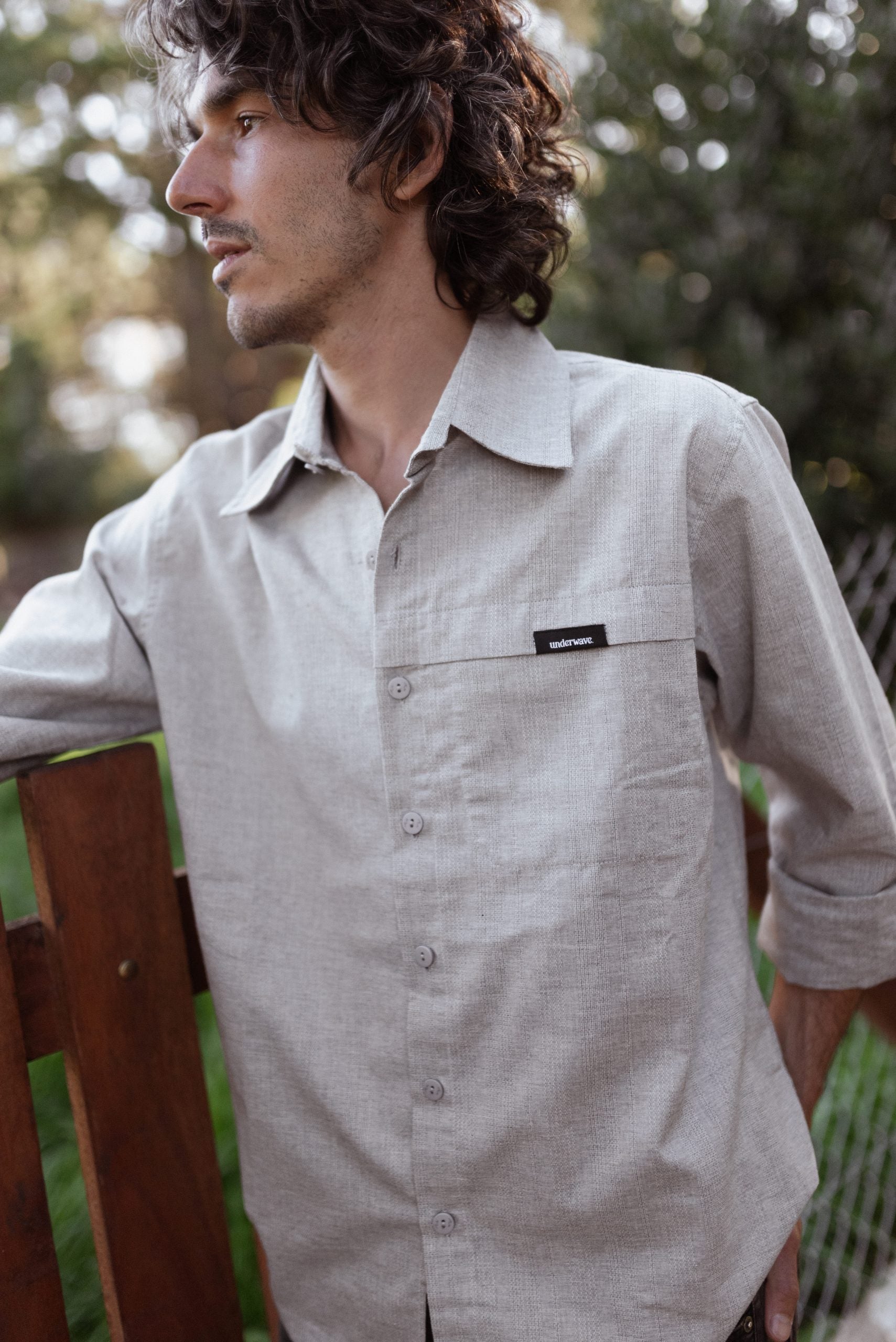 Camisa Manga Larga Tissu Grey