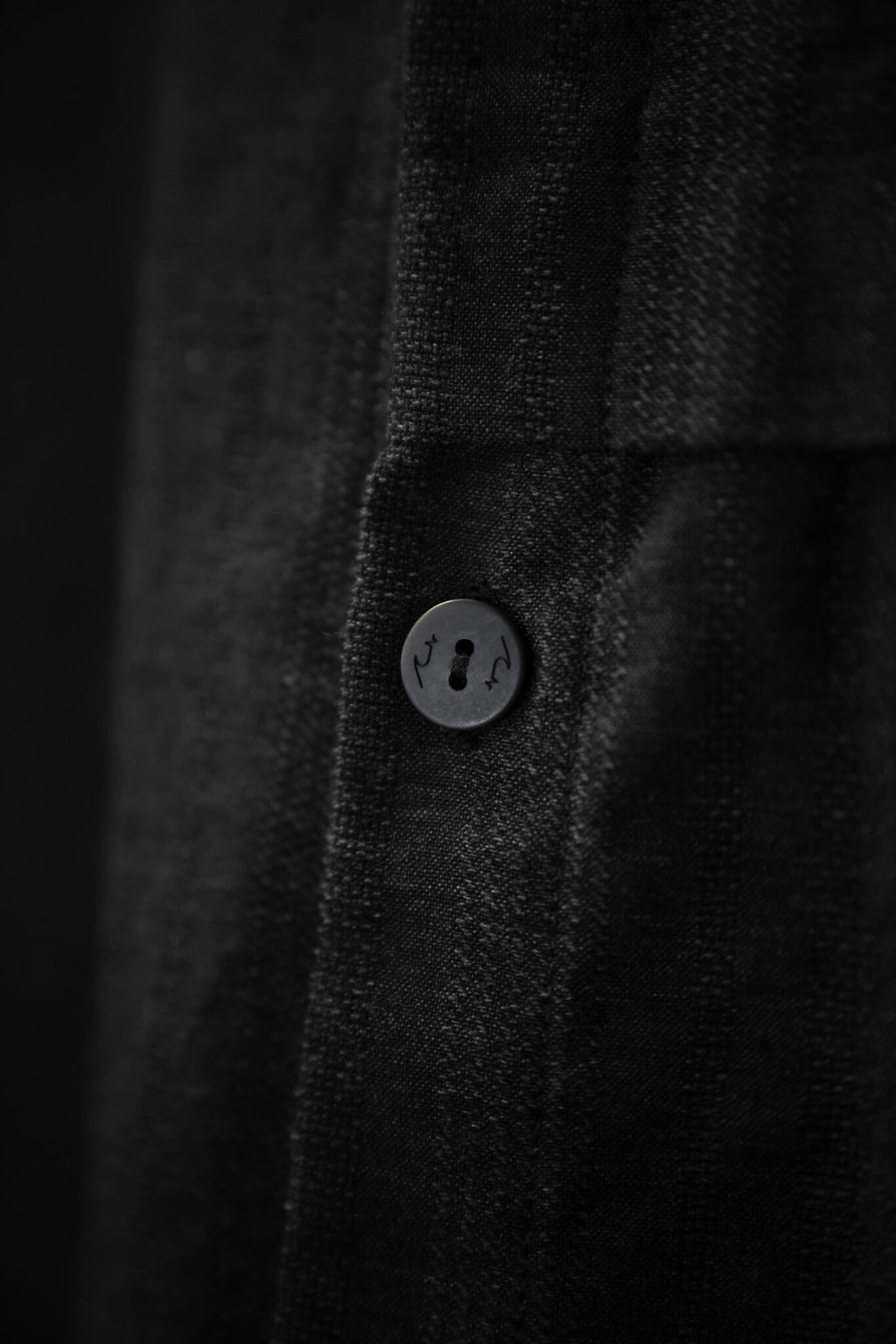 Camisa Manga Larga Gingham Gris Topo
