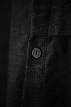 Camisa Manga Larga Gingham Gris Topo