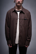Camisa Manga Larga Checked Brown