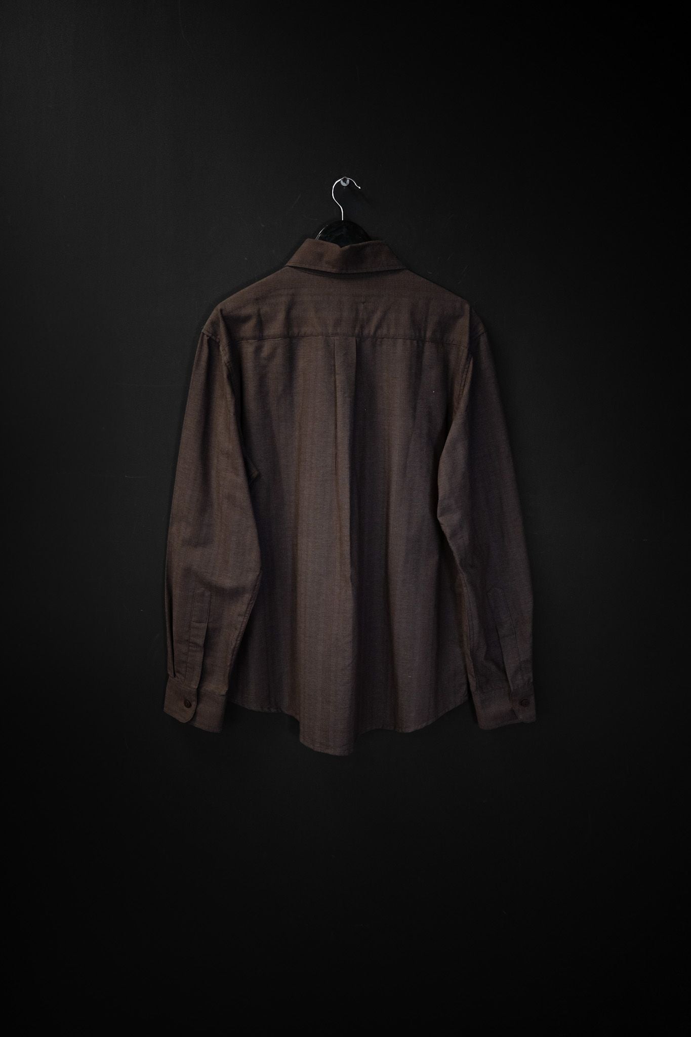 Camisa Manga Larga Checked Brown