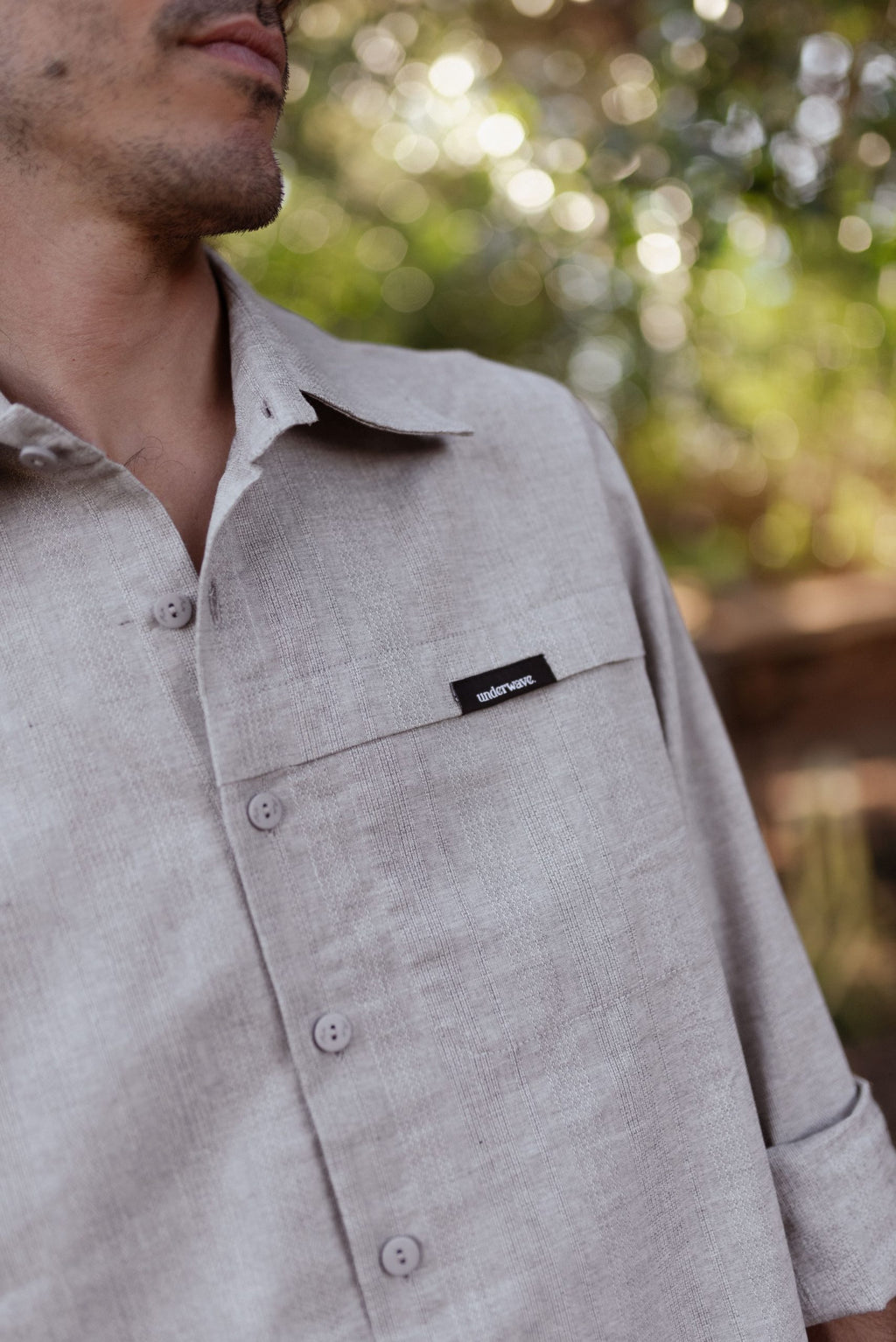 Camisa Manga Larga Tissu Grey